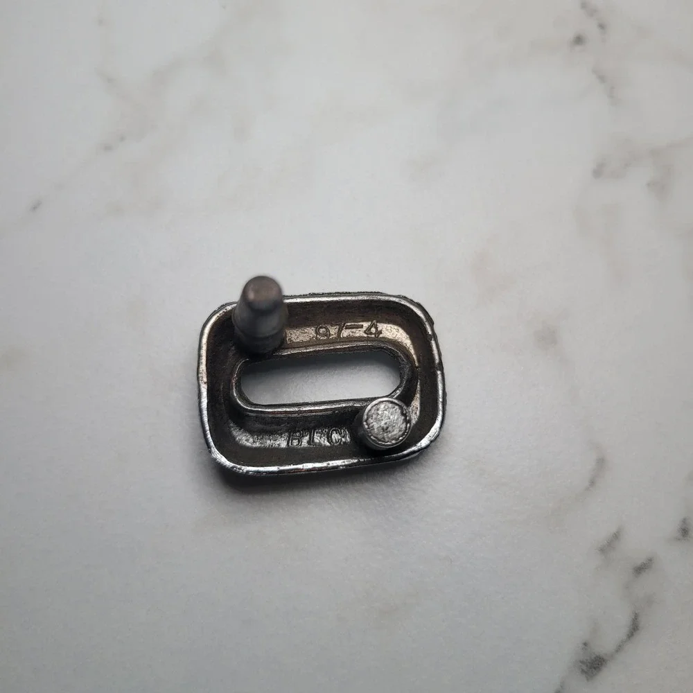 Vintage Chrome Number 0 Metal Emblem Badge BLC‎ 97-4 Small 1 Inch